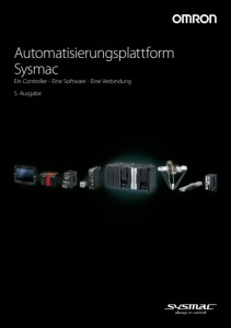 OMRON: Automatisierungsplattform Sysmac - 5. Ausgabe